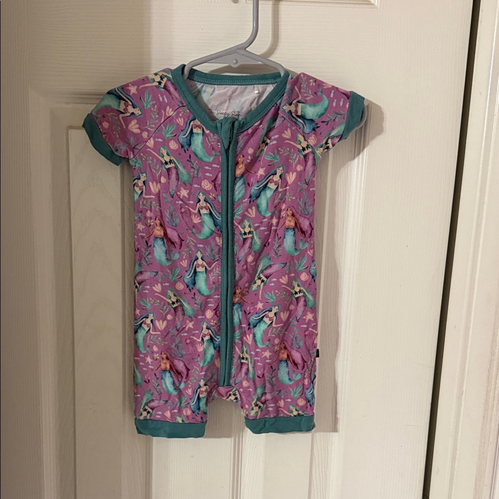 Bamboo Purple and Teal Kids One Piece Bodysuit